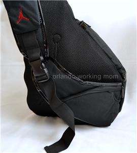 New Nike Air Jordan Jumpman Laptop Sling Backpack Gym Bag Black School 