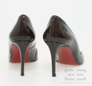 Christian Louboutin Black Patent Leather Stiletto Heels Size 41  
