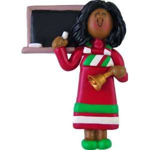  2248 Ethnic Teacher Red Dress Female African American 