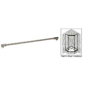  CRL 51 Brushed Nickel Wall to Glass Support Bar for 3/8 
