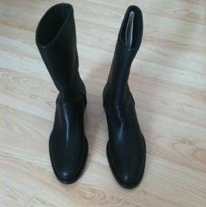Loro Piana Black Boots With Cashmere Lining New Sz 38  