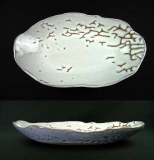 o3863,JPN,White HAGI, DEISHI, TATARA Ellipse Bowl.  