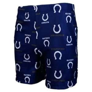 Indianapolis Colts Boys Flannel Boxer Short:  Sports 