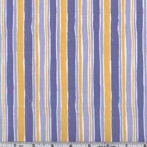   45 Wide Oh Boy Stripe Blue Fabric By The Yard: Arts, Crafts & Sewing