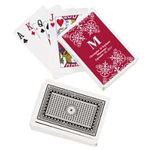   Monogram Wedding Playing Cards   Party Themes & Events & Party Favors