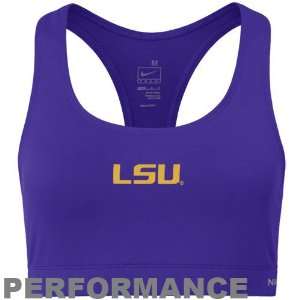   : Nike LSU Tigers Ladies Purple Dri FIT Sports Bra: Sports & Outdoors