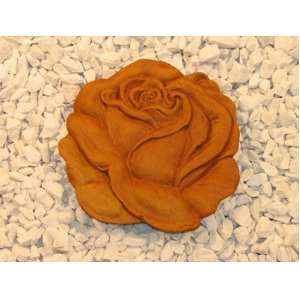  ROSE STEPPING STONE 11.5 Stepstone Copper Patina BLUE GREEN 