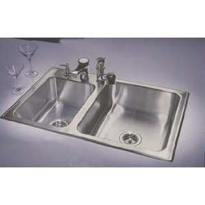   Topmount Stainless Steel Sink, ODL 1933 A GR L (Without Tappings