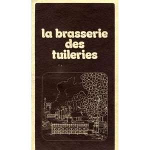  La Brasserie des Tuileries Menu Paris France 1981 