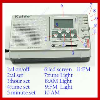 FM MV SW High Sensitivity Mini Digital Multi Band Radio  