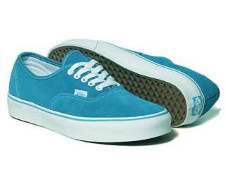 Vans Authentic Aqua Blue Suede Skateboarding Skate Shoes Sneakers New 