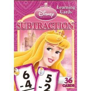  Disney Princess Subtraction Learning/Flash Cards (Dark 