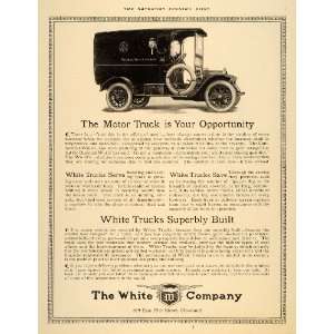  1911 Ad White Trucks Superbly Marshall Field Motor 