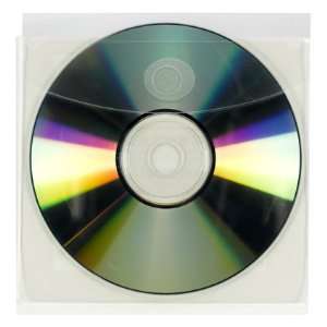 Smead Self Adhesive Poly CD/DVD Pockets, Acid Free, Crystal Clear Poly 