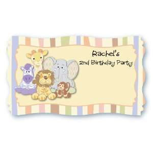  Zoo Crew   Set of 8 Personalized Name Tag Stickers Toys 