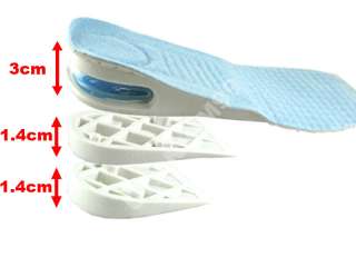 SECRET HEIGHT INCREASE SHOES INSOLE PAD MEN TALL WHITE  