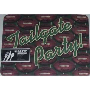 Tailgate Party, Double Sided, Football Theme, Paperboard/Cork Back 