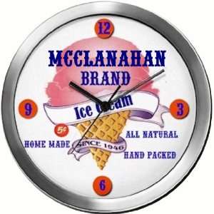  MCCLANAHAN 14 Inch Ice Cream Metal Clock Quartz Movement 