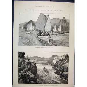   1884 Nile Expedition Hauling Whale Boats Bab El Kebir