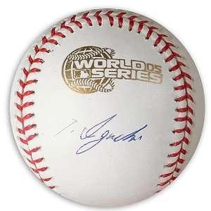 Tadahito Iguchi Autographed Baseball  Details World Series Baseball
