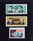RUSSIA  1974  SPACE   COSMONAUTS DAY   MINT   SET OF 3