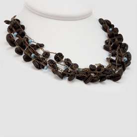 New Natural Coffee Bean, Bead 18 21 Botanical Necklace  