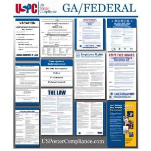  Georgia GA and Federal all in one Labor Law Poster for 