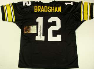 TERRY BRADSHAW AUTOGRAPHED NFL THROWBACK STYLE PITTSBURGH STEELERS 