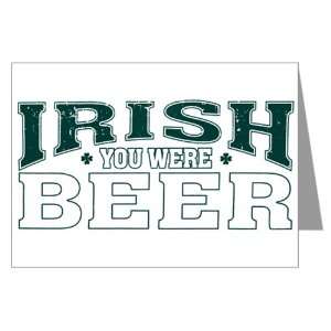 Greeting Cards (20 Pack) Drinking Humor Irish You Were Beer St Patrick 