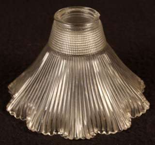 ANTIQUE SIGNED HOLOPHANE GLASS LAMP SHADE MADE WITH HEISEY CRYSTAL 1 7 