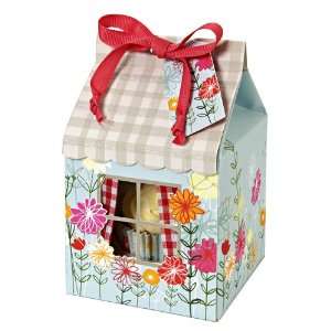  Meri Meri Floral & Gingham Cupcake Box, Small 4 Pack 