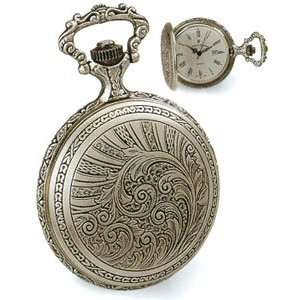  Pocket Watch   Jacques du Manoir Brass Case Classic Etched 