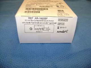 Arthrex AR 1920BF 5.0mm Suture Anchor (qty 1)  