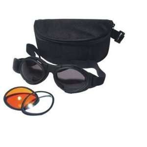  Motorcycle Goggles Bugeye II [Black]: Automotive