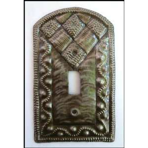   Switchplate Cover   Recycled Haitian Steel Drum Art