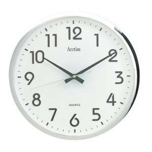  Acctim Orion Sweeper Wall Clock Silver 21287 Health 