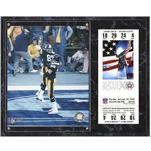   Super Bowl X Lynn Swan Plaque with Replica Ticket: Sports & Outdoors