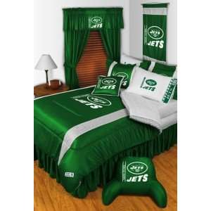  New York Jets Sidelines Bedroom Set, Queen: Sports 