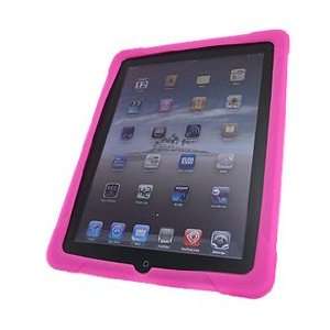  iPad Silicone Skin Pink Case + Stereo Earphones + Anti 