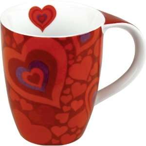    Waechtersbach Konitz Red Hearts Coffee Tea Mug 
