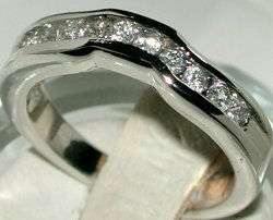 BRILLIANT CZ AAA WEDDING ENGAGEMENT RING 925 SET SZ 9  