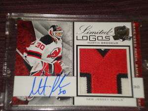 09 CUP LIMITED LOGOS PATCH AUTO MARTIN BRODEUR /50 WOW  