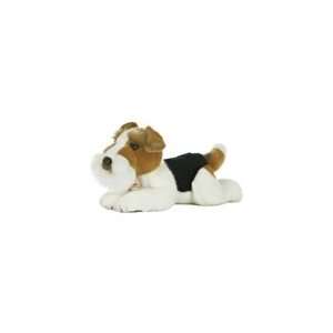  Realistic Stuffed Fox Terrier 11 Inch Plush Dog By Aurora 
