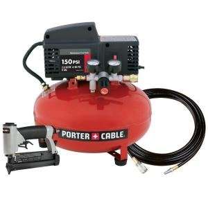  Porter Cable Pin Nailer and Air Compressor Combo Kit: Home 