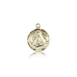 14kt Gold St. Saint Cabrini Medal 5/8 x 1/2 Inches 0601OKT No Chain 