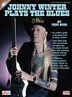 Johnny Winter Plays The Blues Guitar Tab Book Cd NEW!