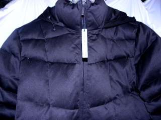 New Calvin Klein Down Basic Black Bubble Winter Parka Jacket Coat 