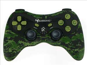 Subsonic SUB11PCCG Green and Black Camo Pro Controller for PS3 