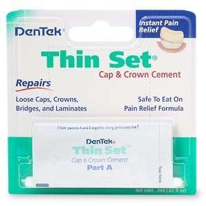  DenTek Thin Set Cap & Crown Cement (2 Pack) Health 