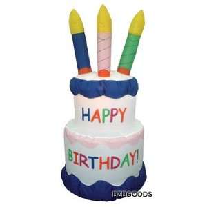  6 Foot Inflatable Happy Birthday Cake with Candles